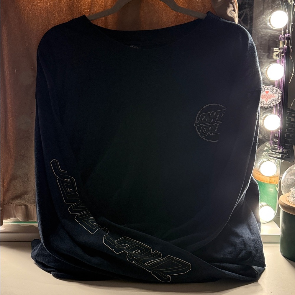 Santa Cruz Navy Blue Cotton Shirt